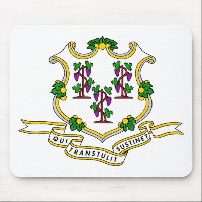 Connecticut Flag Theme 00 Mousepads by LoveThePlaceYouLive