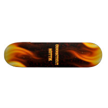 Connecticut Hottie fire red marble Skateboard.