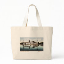 Connecticut River Steamer "Hartford" Tote Bags