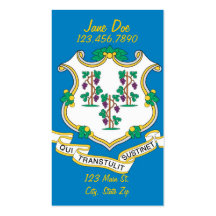 Connecticut State Flag Business Cards