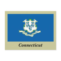 Connecticut State Flag Postcard