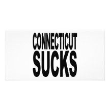 Connecticut Sucks Customized Photo Card