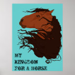 Connemara stallion "My Kingdom for a Horse" Print