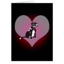 Connie Black Lab My Heart Card