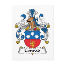 Conrad Family Crest Post Card