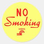 Conrail No Smoking Sign Stickers