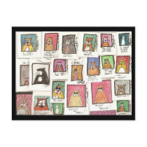 Conroy's Cat Cartoons Postcards