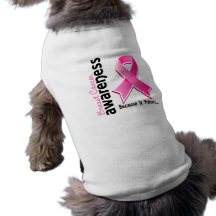 Conscience 5 de cancer du sein tee-shirt pour toutou