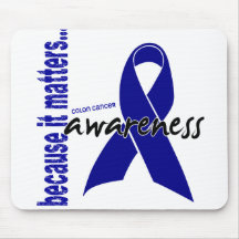 Conscience de cancer du colon tapis de souris