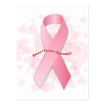 Conscience de cancer du sein cartes postales