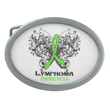 Conscience de lymphome boucles de ceinture ovales