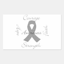 Conscience grise de cancer du cerveau de ruban adhésif