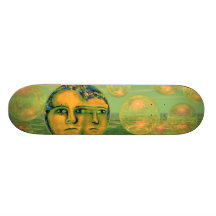 Consciousness – Gold and Green Awakening Skate Board Deck