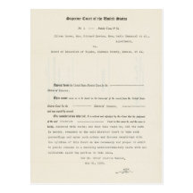 Conseil Scolaire de Brown v. d'affaire en jugement Cartes Postales