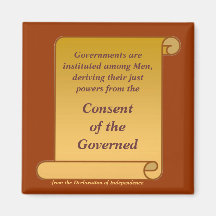 Consent of the Governed Fridge Magnet