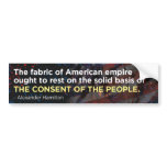 Consent of the people bumper stickers