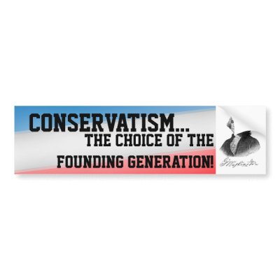 Conservatism Bumper Sticker by BrentDD