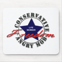 Conservative Angry Mob - Life Member - Mousepad