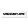 Conservative Bumper Sticker