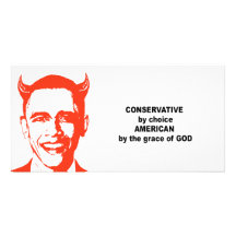 Conservative by choice custom photo card