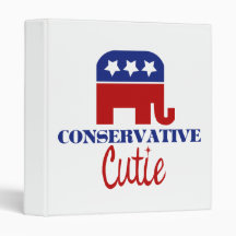 Conservative Cutie Vinyl Binder