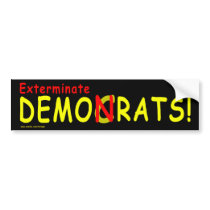 Conservative "Demonrats!" bumper sticker