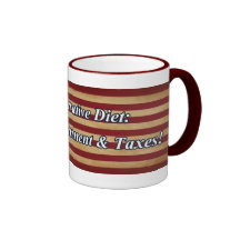 Conservative Diet Mugs - Red and Loving IT!