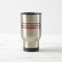 Conservative Libertarian Quote by President Reagan Coffee Mug