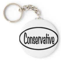 Conservative Oval Key Chains