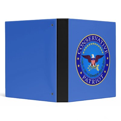 Conservative Patriot 3 Ring Binders by SuperiorGraphics