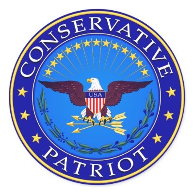 Conservative Patriot Sticker by SuperiorGraphics