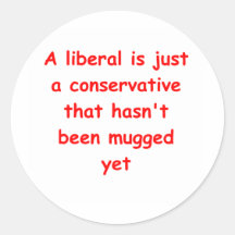 conservative round sticker