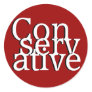 Conservative Round Stickers