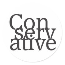 Conservative Round Sticker