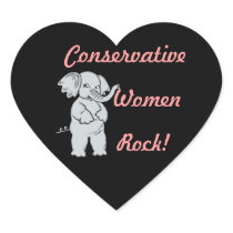 Conservative Women Rock Sticker Hrt