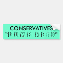 CONSERVATIVES BUMPER STICKER