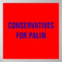 CONSERVATIVES FOR PALIN POSTERS