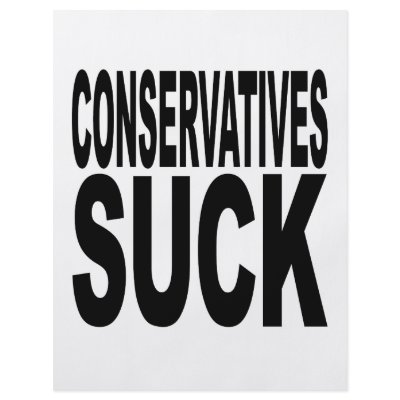 Conservatives Suck Flyer Design by MyShirtSucks