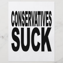 Conservatives Suck Flyer Design