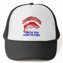 Conservatives Teach You To Fish Trucker Hats
