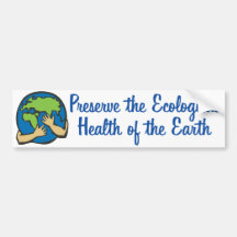 Conserve de jour de la terre adhésif pour voiture