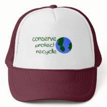 Conserve Protect Recycle Hats