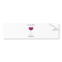 Conserve Water Drink Wine Bumper Sticker