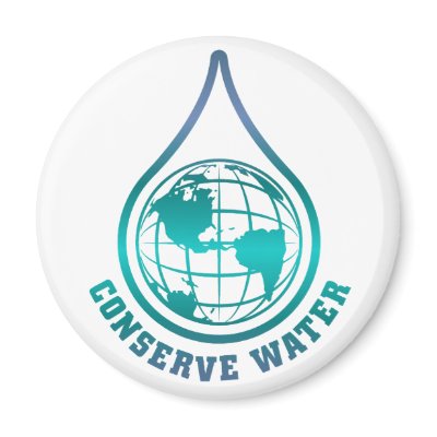 Conserve Water magnet by holiday_tshirts
