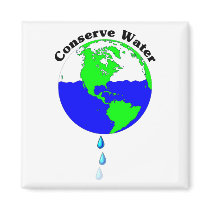 Conserve Water Refrigerator Magnet