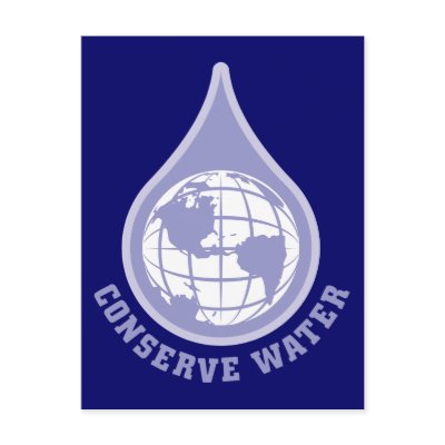 Conserve Water Postcard by earthdayshirtsgifts