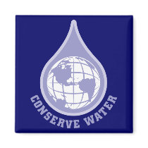 Conserve Water Refrigerator Magnets