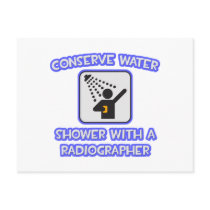 Conserve Water .. Shower With a Radiographer Post Card