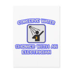 Conserve Water .. Shower With an Electrician