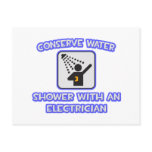 Conserve Water .. Shower With an Electrician